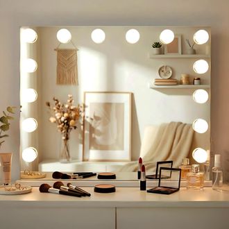 Clp Espejo De Maquillaje Palmdale Blanco