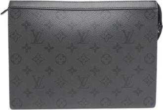 Louis Vuitton Pre-owned Clutches, male, Black, Size: ONE SIZE Pre-owned Monogram Eclipse Clutch bag