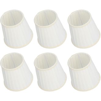 OEM Pantallas De L&aacute;mpara De Tela E14, 6 Unidades, Con Clip Para L&aacute;mpara De Ara&ntilde;a, Para El Hogar, Sala De Estar, Dormitorio -crezuo