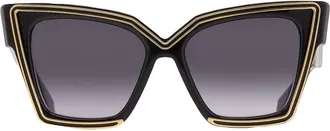 Valentino Grace Grey Gradient Butterfly Ladies Sunglasses VLS-126 A 54