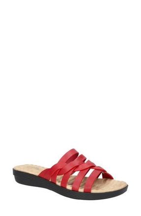 Easy Street Sheri Open Toe Sandal in Red at Nordstrom Rack, Size 5.5