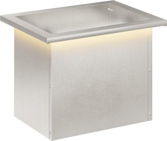 vidaXL Jardinera Para Jard&iacute;n Con Luces Led Plateado 30 X 40 X 30 Cm Vidaxl
