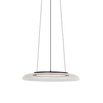 QAZQA Dise&ntilde;o L&aacute;mpara Colgante De Dise&ntilde;o Negra Y Transparente Con Atenuaci&oacute;n De 3 Pasos - Scacrylic Pl&aacute;stico /acero /aluminio Redonda Incluye Led Max. 1 X 23
