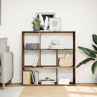 Berkfield Home Room Divider Bookcase Old Wood 102x29x103.5 cm Engineered Wood in Brown
