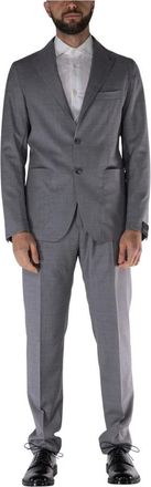 Tagliatore Single Breasted Suits, male, Gray, L, Completo Dakar