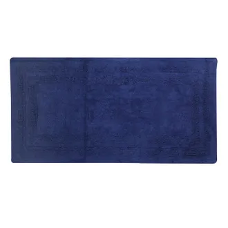 KASANOVA Tappeto bagno 60x110 cm cotone blu