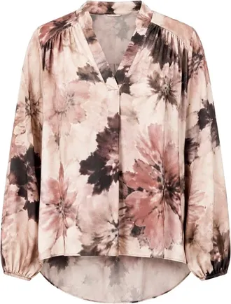 2-Biz Overhemden, Dames, Bruin, M, Blouses