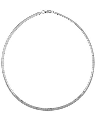 Liv Oliver Silver Plated Omega Necklace