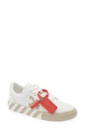 Off-white Vulcanized Sneaker in White Sand at Nordstrom Rack, Size 9Us / 39Eu