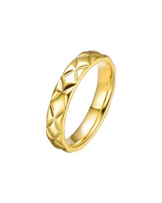 Rachel Glauber 14K Plated Eternity Ring