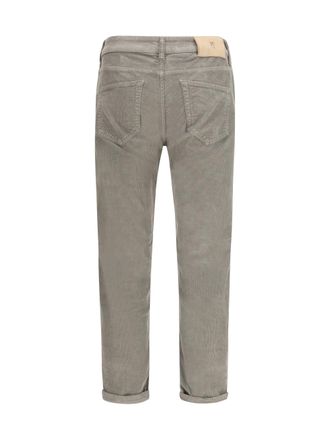 Pantaloni Torino Mens Corduroy Design Pants Tortora Pigmento Cotton Trousers