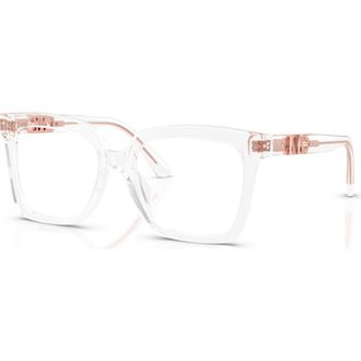 Michael Kors 53mm Square optical glasses in Transparent at Nordstrom