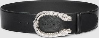 Gucci Dionysus Wide Belt, Black, Leather