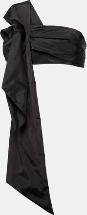 Simone Rocha Floral-applique draped crop top