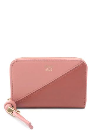 Fendi 2020s FF zip-around wallet - women - Calf Leather - One Size - Pink