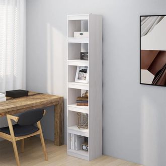 vidaXL Vidaxl - Estanter&iacute;a/divisor De Espacios Madera Pino Blanco 40x30x199 Cm