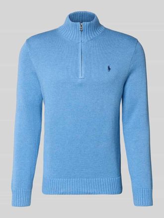 Polo Ralph Lauren Troyer mit Label-Stitching in Royal Melange, Größe XXL