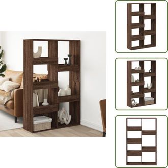 vidaXL The Living Store Divisorio Rovere Marrone 100x33x155,5 cm in Truciolato - Divisore in truciolato