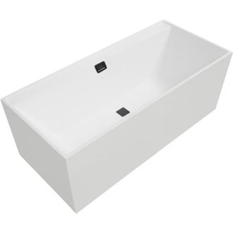 Villeroy & Boch Villeroy&boch - Collaro, Ba&ntilde;eras Rectangulares, 750 X 470 Mm, Rectangular, Duo, Negro Mate