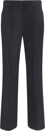Max Mara Zaffiro Broeken - Dames - Wijde Broeken - Zwart - XS - Katoen - Broeken