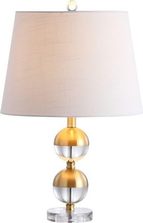 Jonathan Y Designs Jules 23 Crystal Mini LED Table Lamp, Brass in Brass Gold/clear at Nordstrom