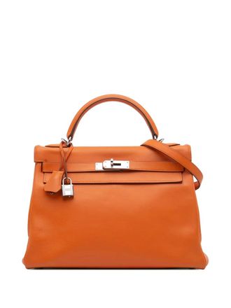 Herm&egrave;s 2009 Swift Kelly II Retourne 32 boekentas - Oranje