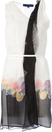 Sharon Wauchob printed dress - Wit