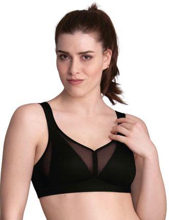 Anita Womens Care Air Control Post Mastectomy Bra with Padded Cups - Black Polyamide - Size 38C