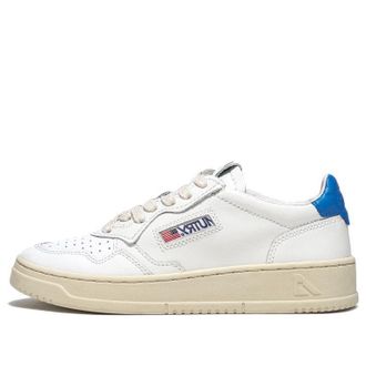 Autry (WMNS) AUTRY Medalist low Leather White Blue AULW-LL40