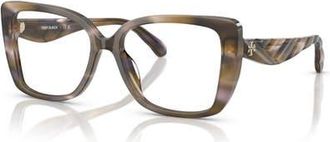 Tory Burch 53mm Square optical glasses in Violet at Nordstrom