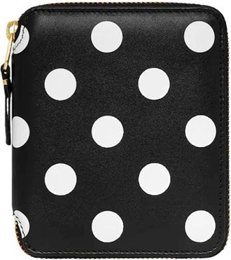 Comme Des Gar&ccedil;ons Zwarte Portemonnee met Ritssluiting - Dames - Portefeuilles - Zwart - ONE Size - Leer - Accessoires