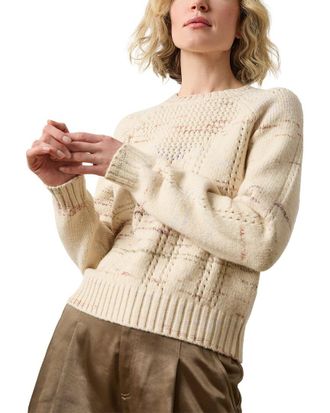 Lilla P Open Stitch Crewneck Sweater