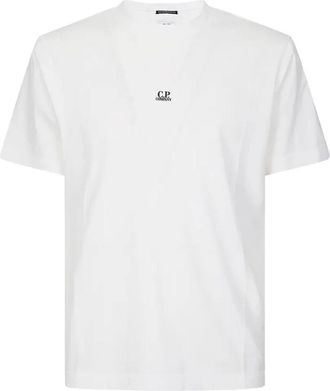 C.P. Company Logo T-Shirt - Heren - T-shirts - Wit - XL - Tops