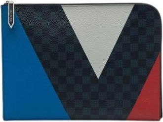 Louis Vuitton Pre-owned Pochette Jour GM - Dames - Vintage Clutch - Blauw - ONE Size - Vintage