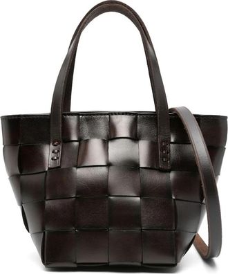 Dragon Diffusion Mini Japan Woven-leather Tote Bag