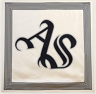 AllSaints Silk Gothic AllSaints Silk Scarf, Size: One Size