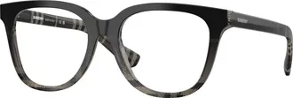 Burberry Phantos Optisch Montuur - Dames - Brillen - Grijs - 50 MM - Leer - Accessoires