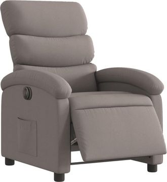 vidaXL Sill&oacute;n Reclinable El&eacute;ctrico Tela Gris Taup&eacute; Vidaxl