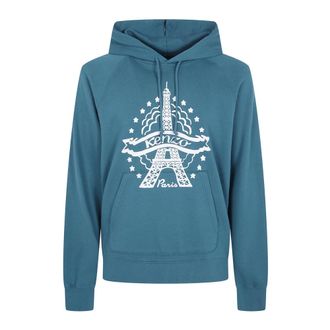 Kenzo Sudadera con Dise&ntilde;o de la Torre Eiffel - Sweatshirts & Hoodies - Hombre - Azul - XL