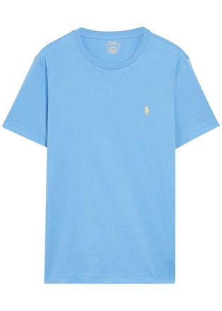 Polo Ralph Lauren Logo-embroidered Cotton T-shirt - Blue - L