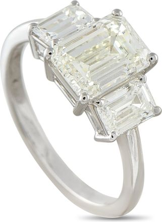 Luxury Bazaar Platinum 3.02 ct Diamond Three-Stone Ring MF14-051826