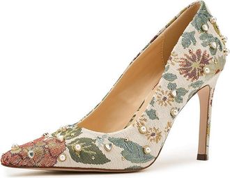 Jessica Simpson Welica Classic Pumps Womens Shoes Cream : 8.5 M, Synthetic