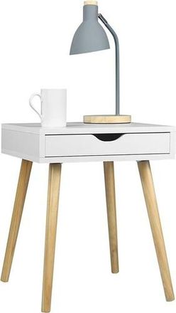 Woltu Woltu Comodino In Legno Con Cassetto Design Elegante Moderno Per Camera Da Letto