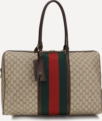 Gucci Borsa da Viaggio GG con nastro Web Woman UNI