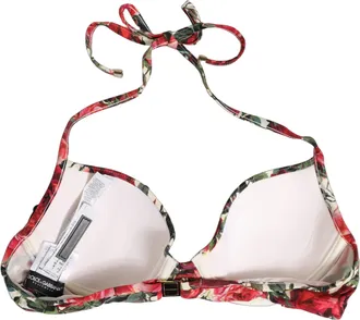 Dolce & Gabbana Floral Print Bikini Top - Multicolor