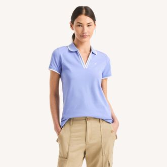 Nautica Womens Sustainably Crafted Deck Polo