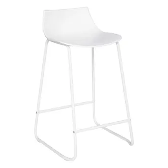 Atmosphera Sgabello Da Bar Otac In Metallo Bianco Atmosphera Cr&eacute;ateur DInt&eacute;rieur