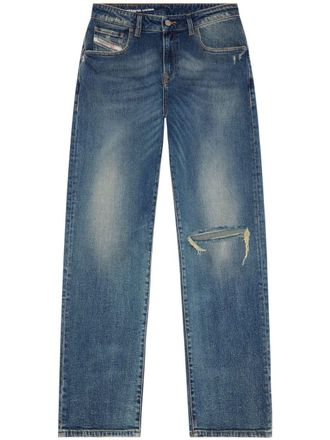 Diesel 1999 D-Reggy 007M5 straight-leg jeans - women - Cotton/Hemp/Elastane - 28/32 - Blue