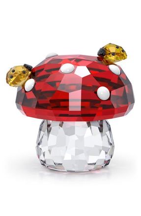 Swarovski Idlyllia Crystal Mushroom & Ladybugs in Red Multi at Nordstrom