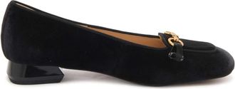 Emanuelle Vee Fluwelen Loafer Audrey Model Zwart - Dames - Loafers - Zwart - 37 EU - Schoenen